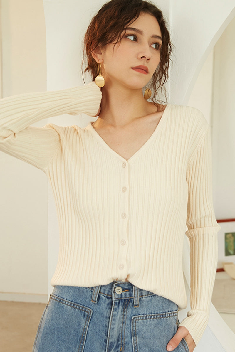 button front cardigan sweater