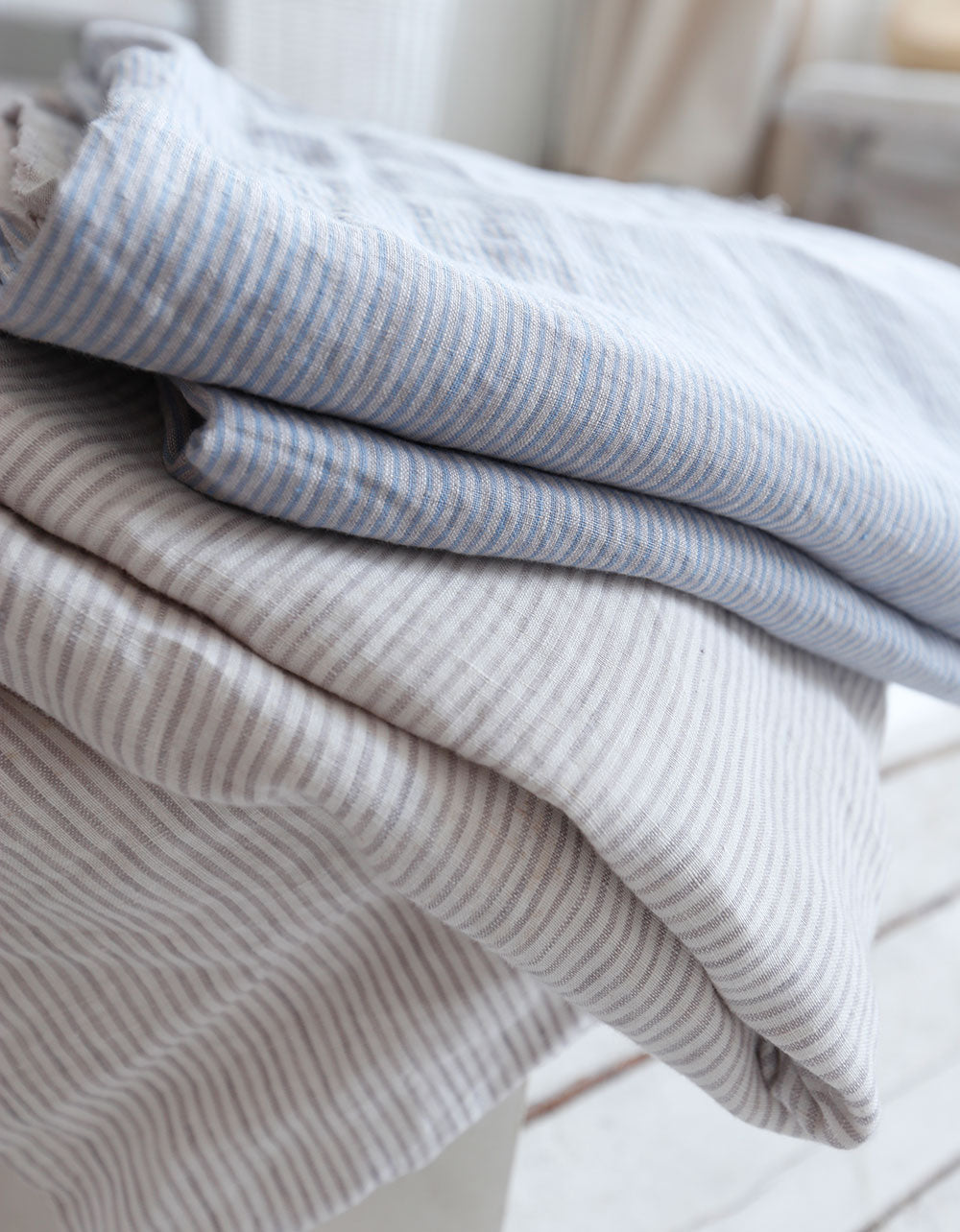 striped linen fabric