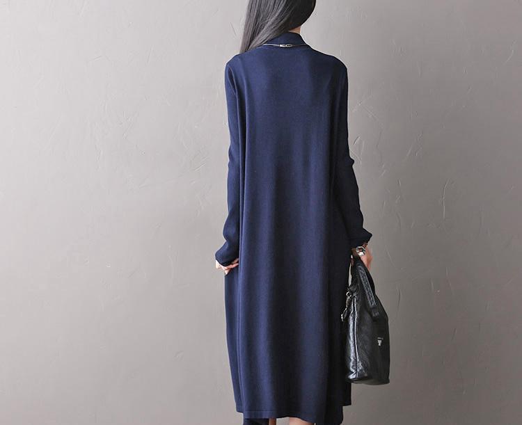 Soft Loose Casual Wool Long Dresses Women Clothes– FantasyLinen