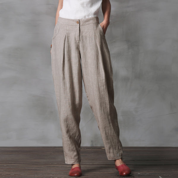 Cute Cotton Linen Casual Trousers Women Fashion Pencil Pans K21017 ...