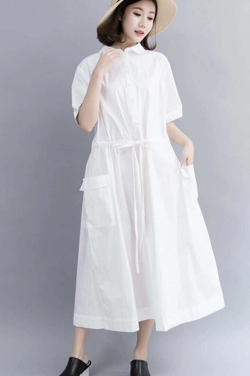 Casual Cotton Maxi Dresses For Women 712– FantasyLinen
