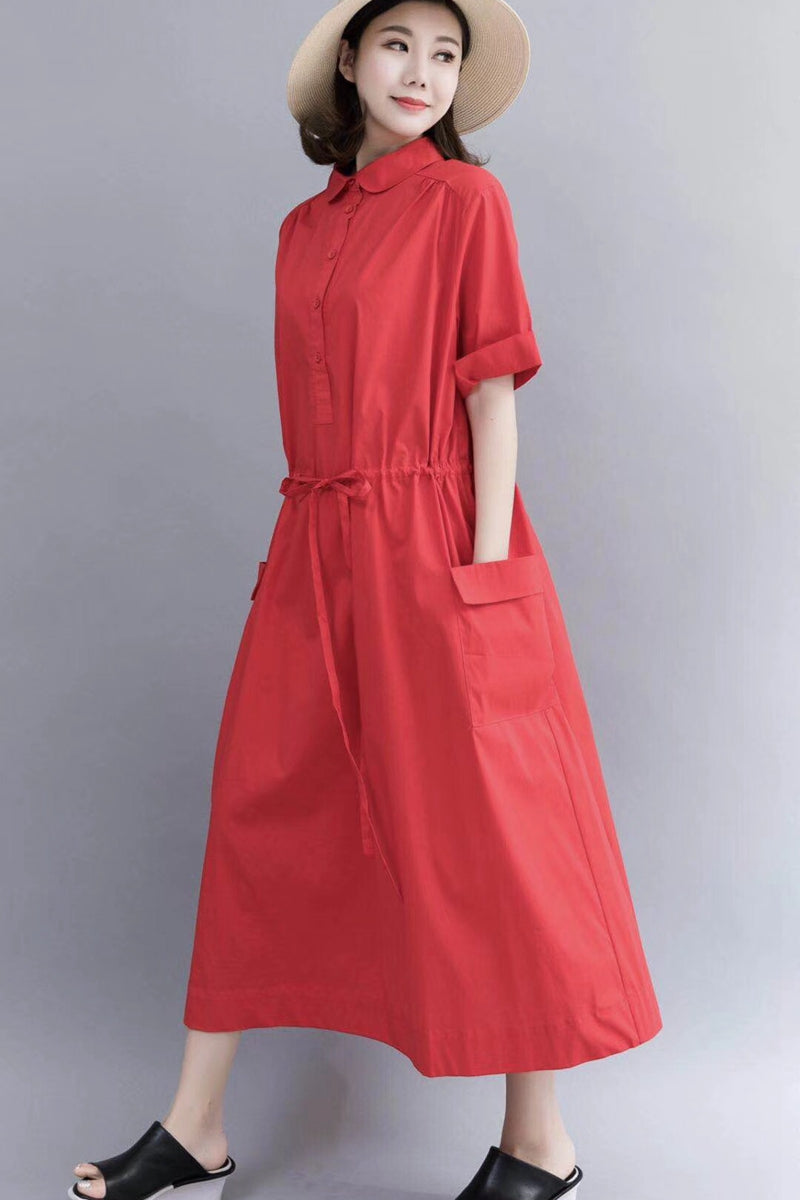 cotton maxi casual dresses