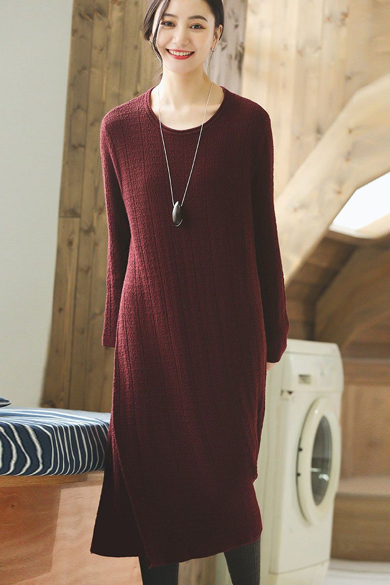 long sweater dress outfit