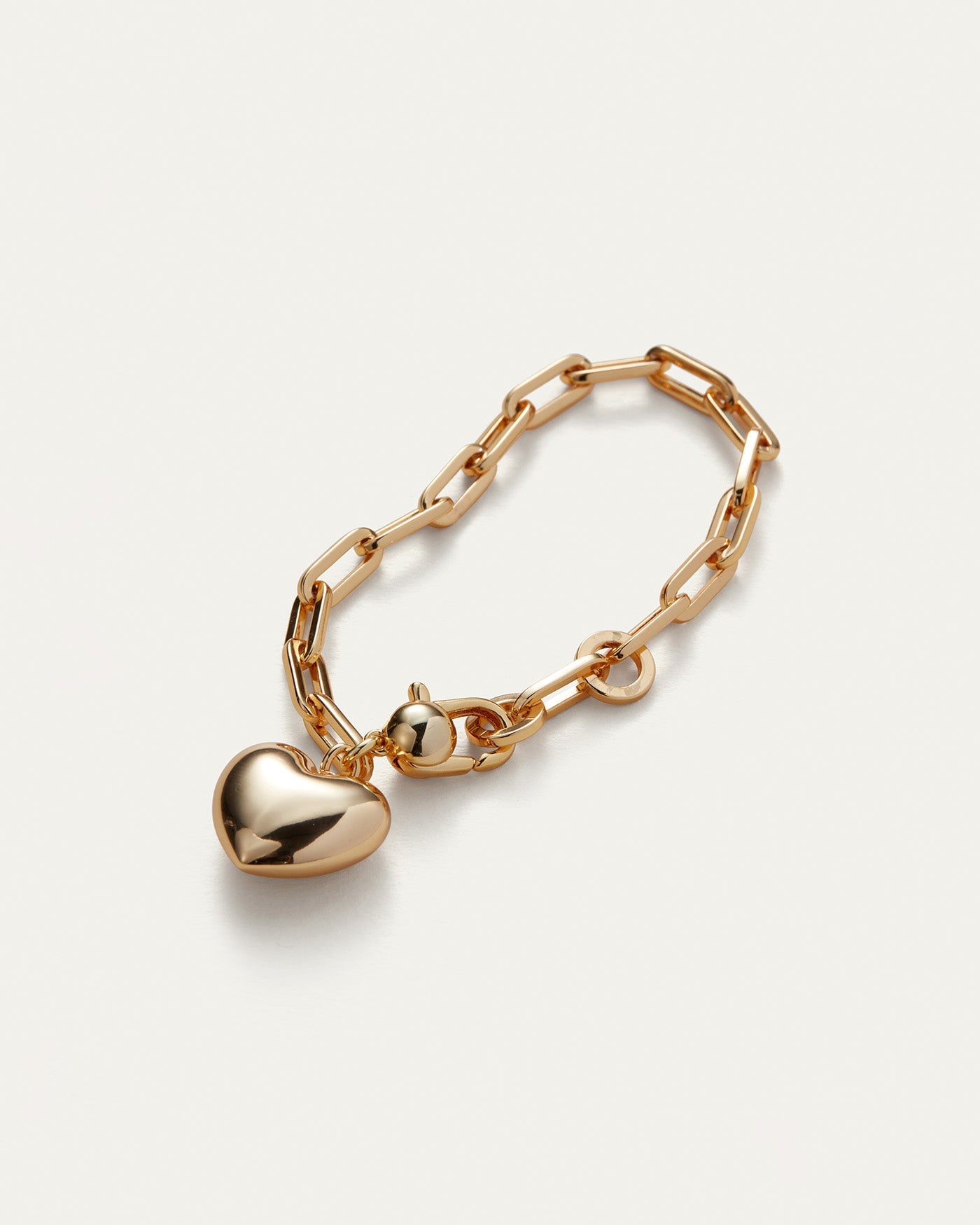 Puffy Heart Bracelet Silver | JENNY BIRD