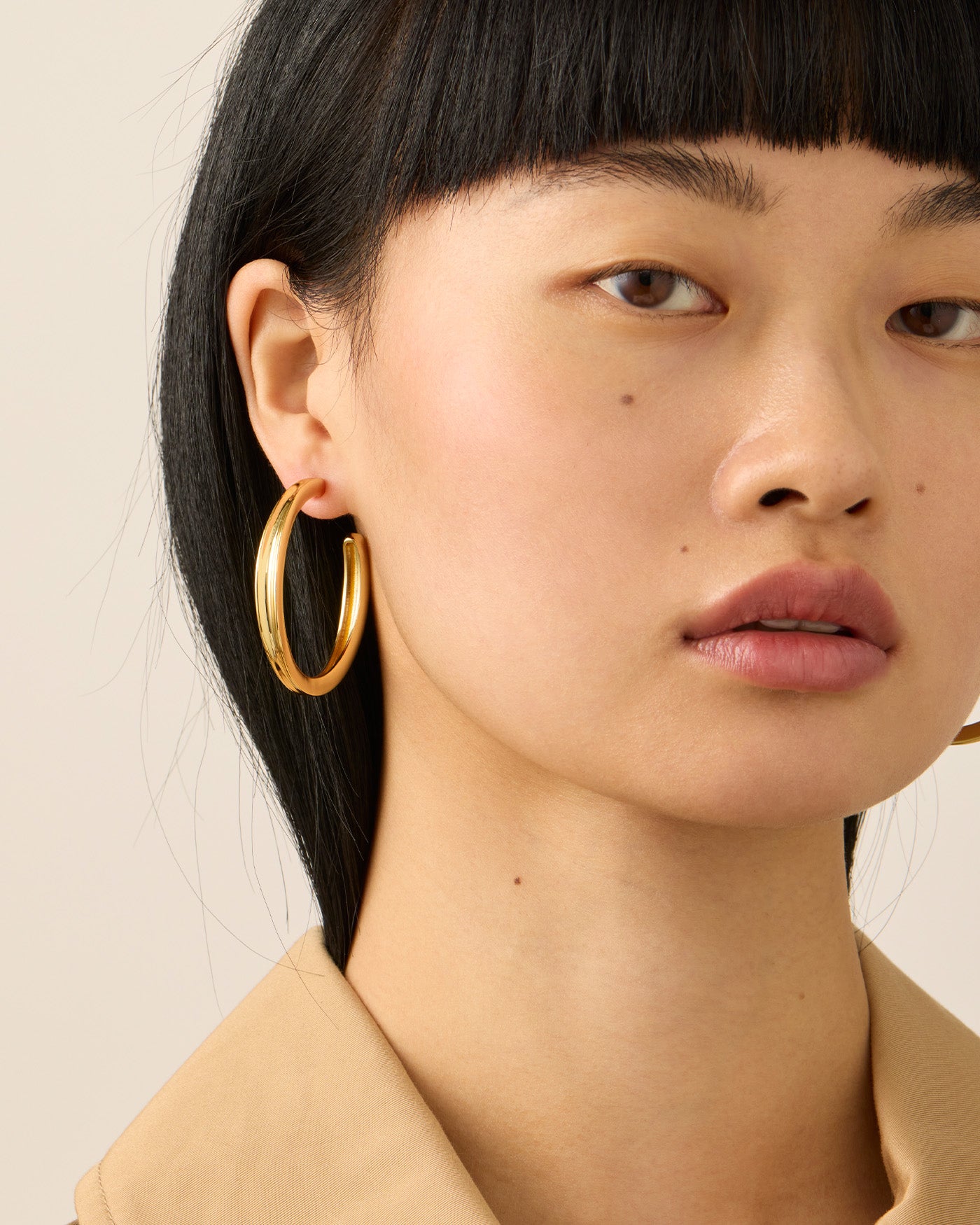 Chunky Gold Hoop Earrings - Jorunn