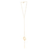 Jenny Bird Rhine Lariat Necklace in High Polish Gold