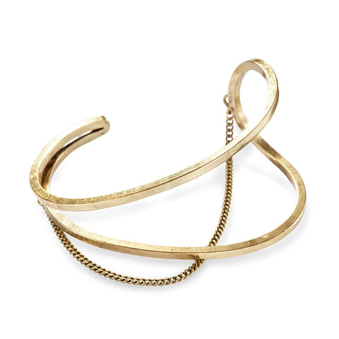 River Cuff in Gold Ox by Jenny Bird