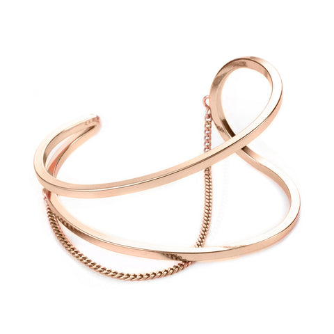 River Cuff in Rose Gold by Jenny Bird