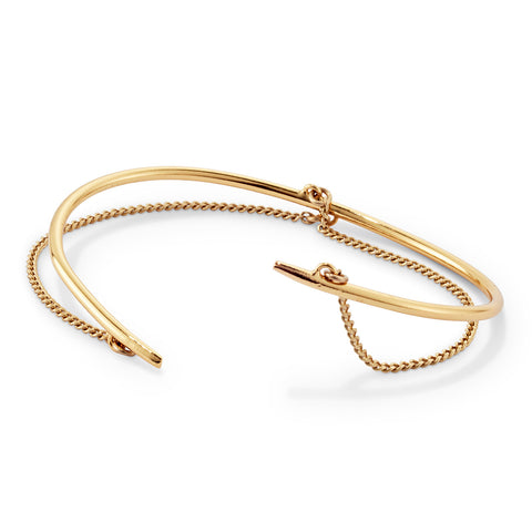 Rill Cuff By Jenny Bird in High Polish Gold