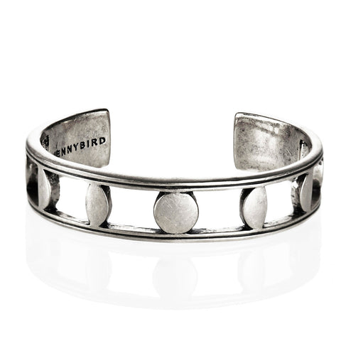 Moonsong Cuff in Silver by Jenny Bird