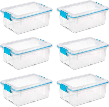 Sterilite Gasket Box, Blue Aquarium, 20 Qt/19 L