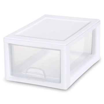 Sterilite 56 Quart/53 Liter Storage Box, White Lid w/ Clear Base, 8-Pa–  Wholesale Home