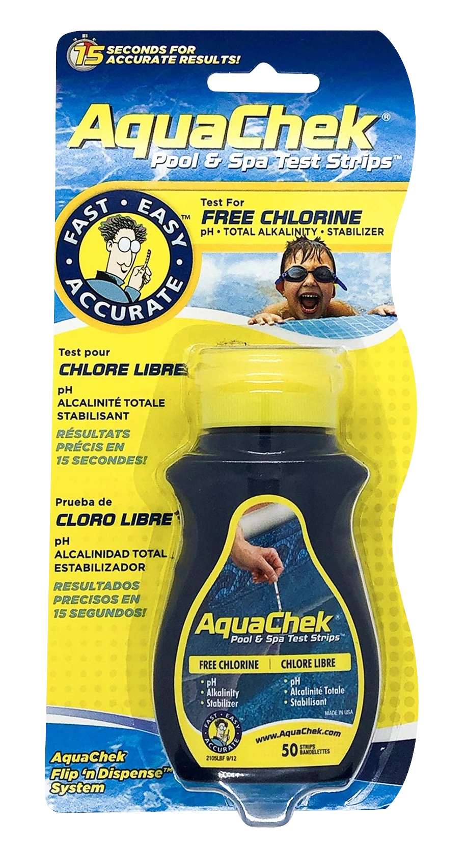 Aquacheck chlorine test strips