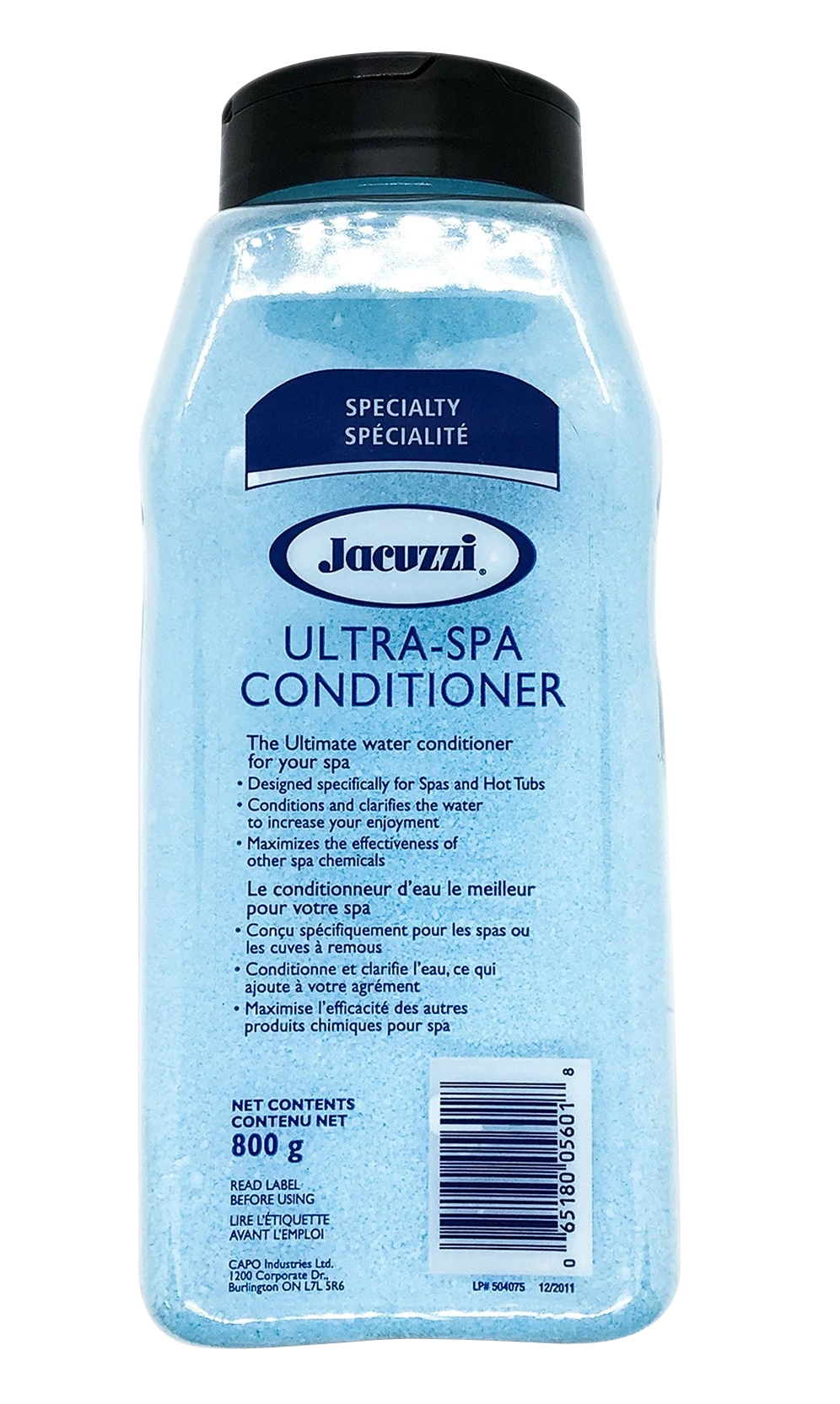 Jacuzzi Ultra Spa - water conditioner that helps make your water clear and blue.