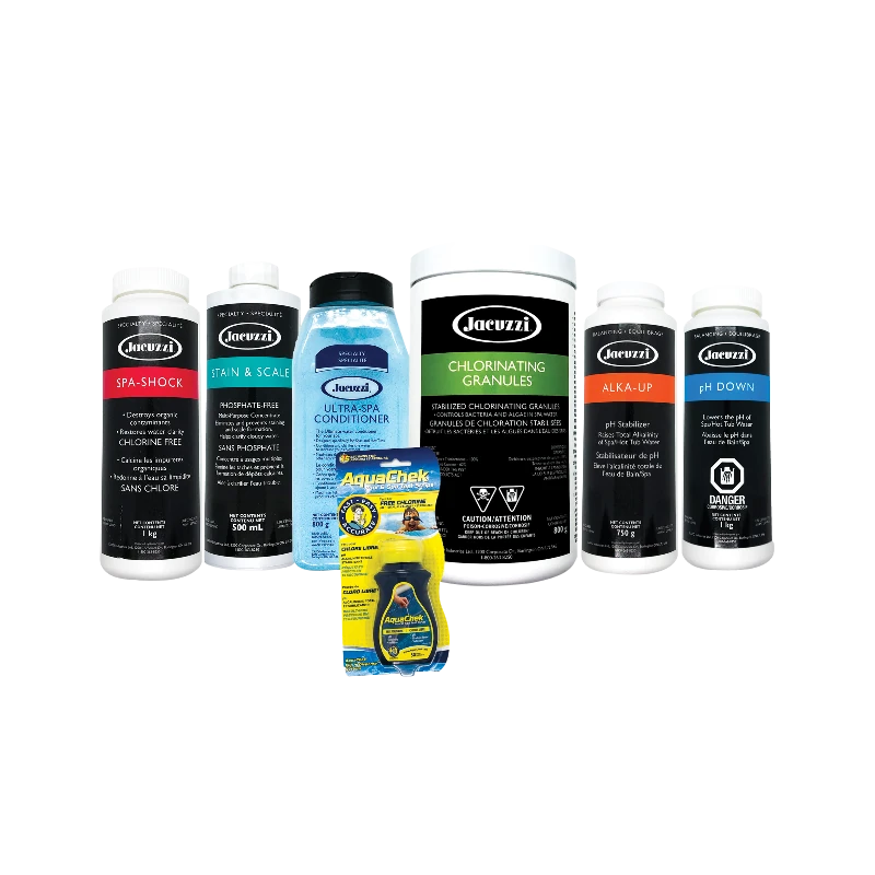 water care chemical bundle - various Jacuzzi chemicals