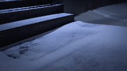 Timelapse of snow being melted by HeatTrak Snow Melting mats