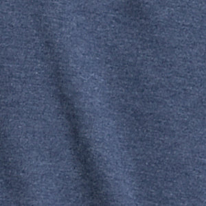 Ash & Erie Heather Blue Crew Neck T-Shirt for Short Men Heather Blue / XL