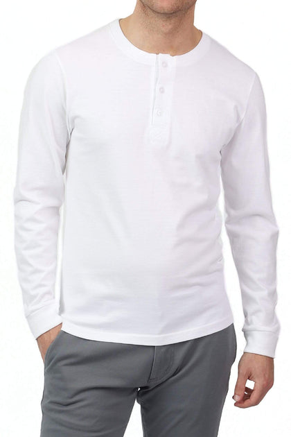 White Henleys | Knit Shirts for Short Men | Ash & Erie