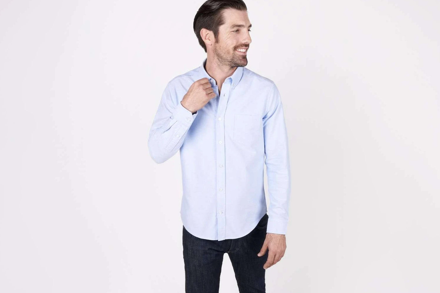 White Regular Fit Washed Button Down Oxford Shirt - Casual Shirts