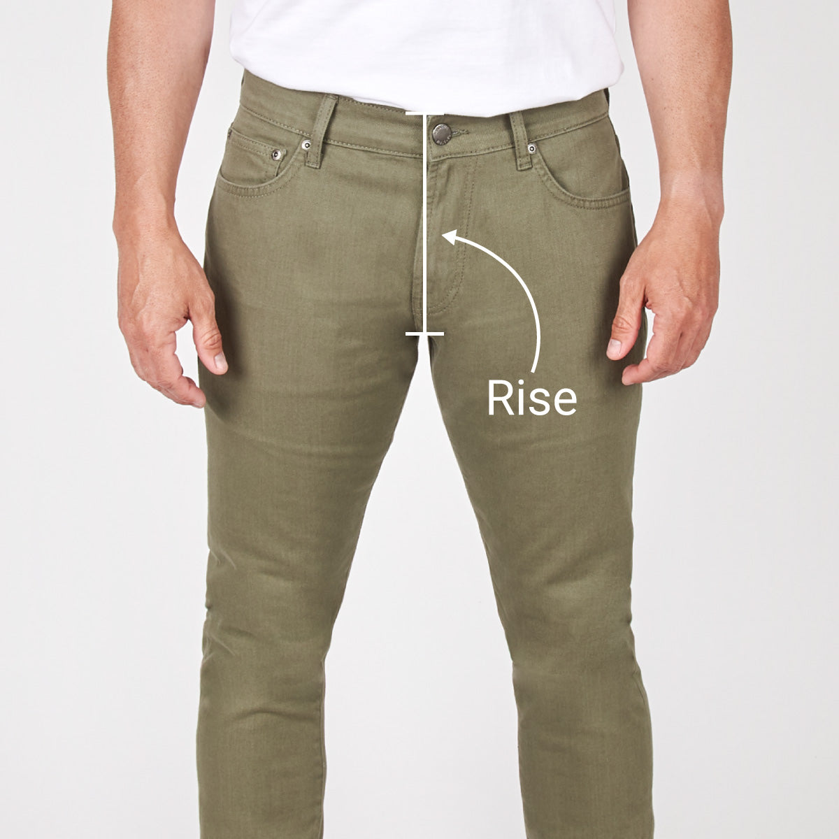 LOW RISE MEN'S DRAWCORD JEANS