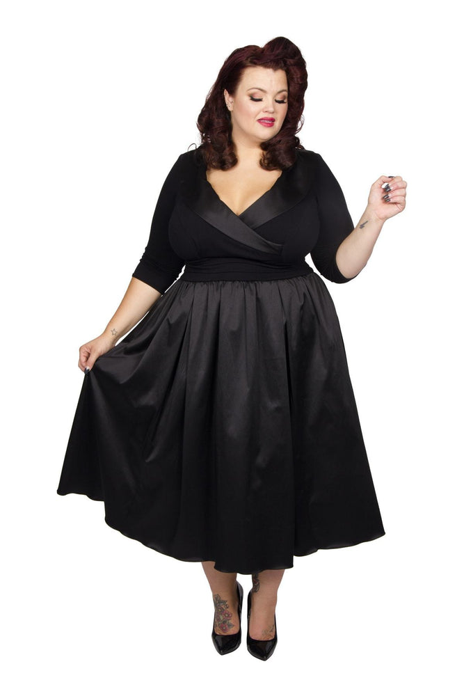 tuxedo dress plus size