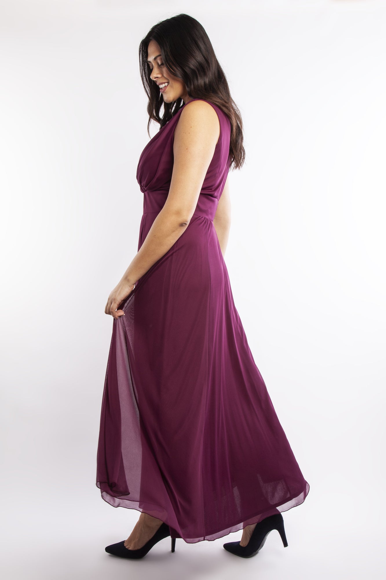 nancy marilyn chiffon maxi dress