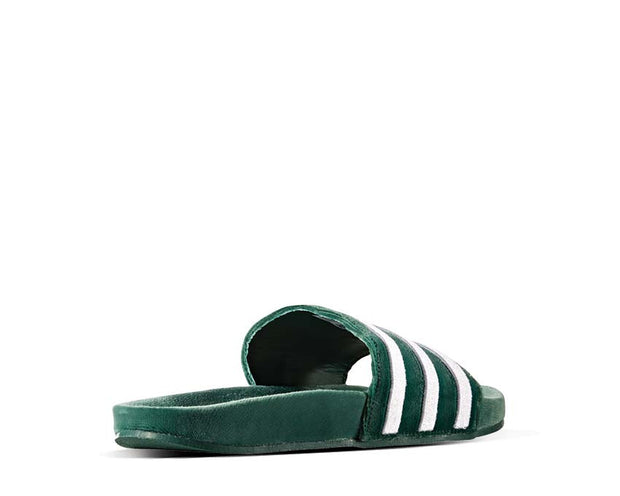 dark green adidas slides