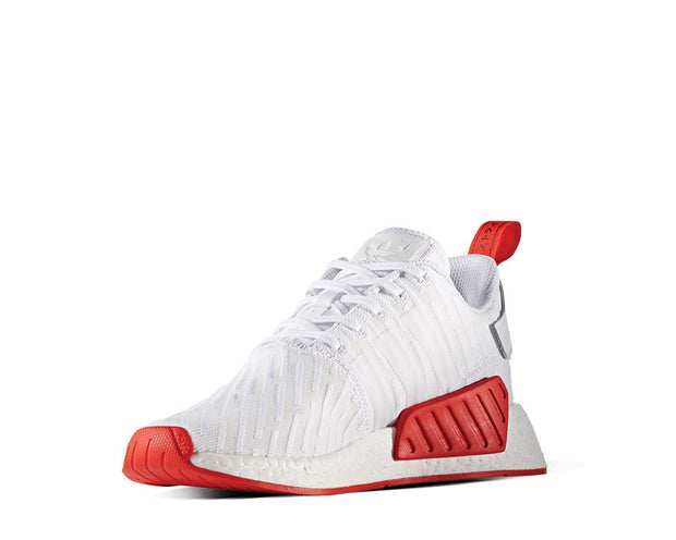 nmd white with red