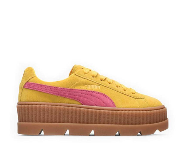 puma x fenty creepers yellow and pink