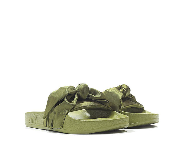 fenty bow slides olive