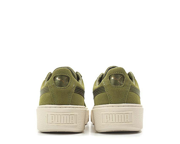 puma suede platform olive