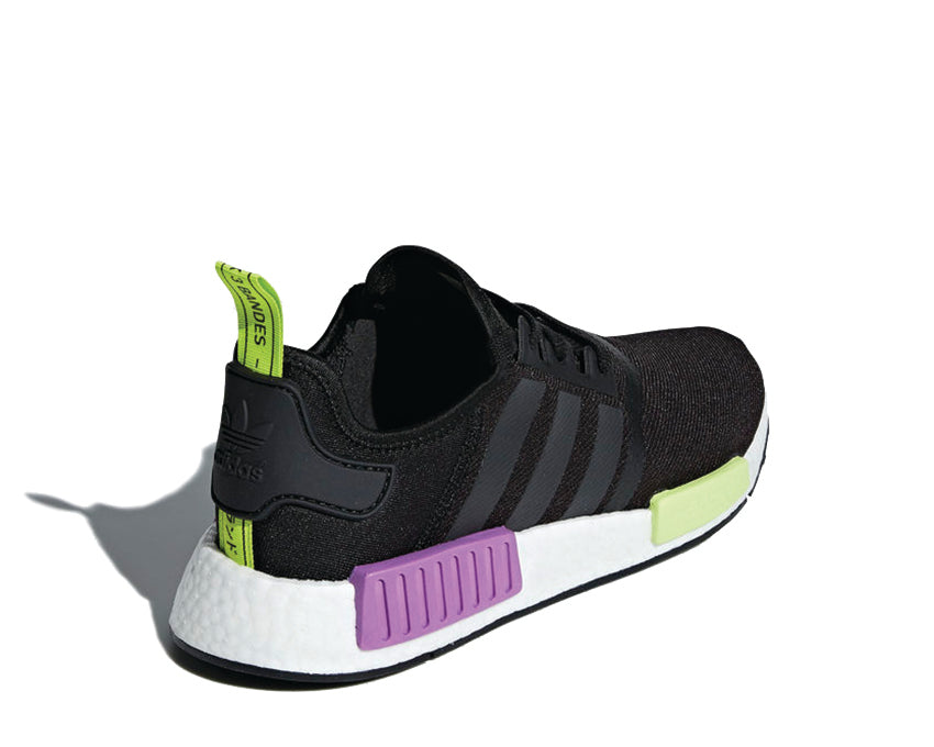 Adidas NMD R1 Black Purple Shot