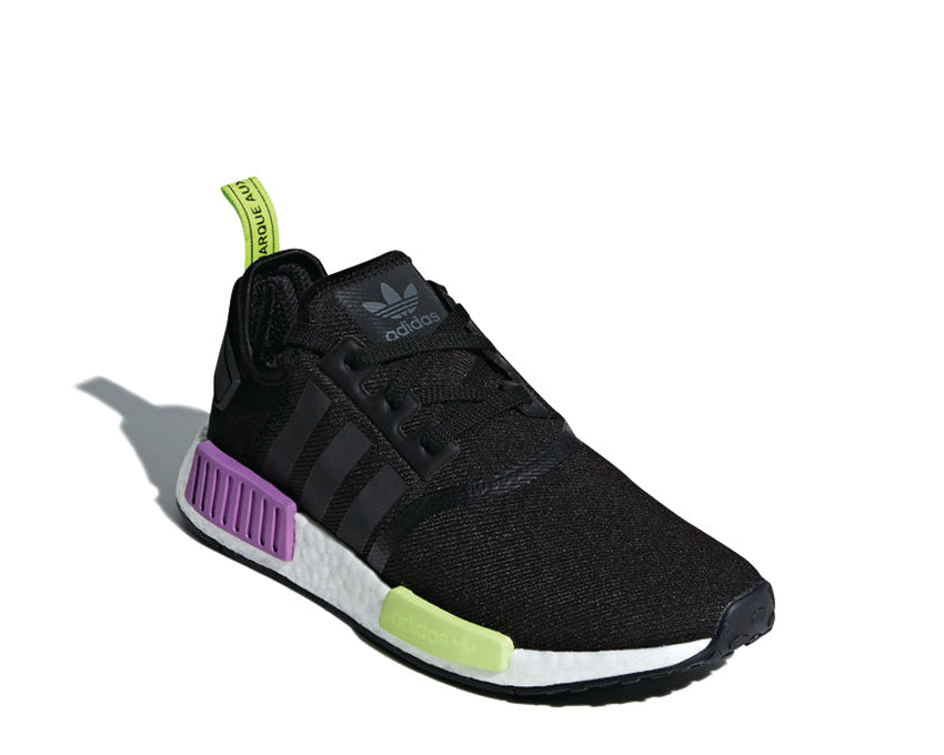 Adidas NMD R1 Black Purple Shot