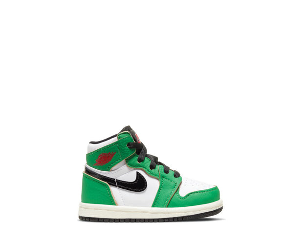 jordan 1 low white lucky green black