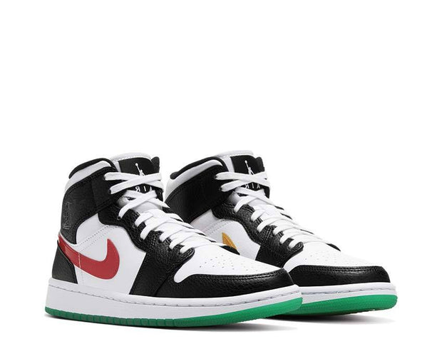 jordan 1 black white lucid green