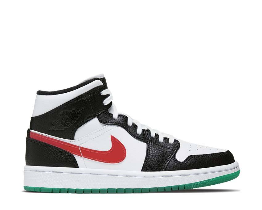 red white green jordans