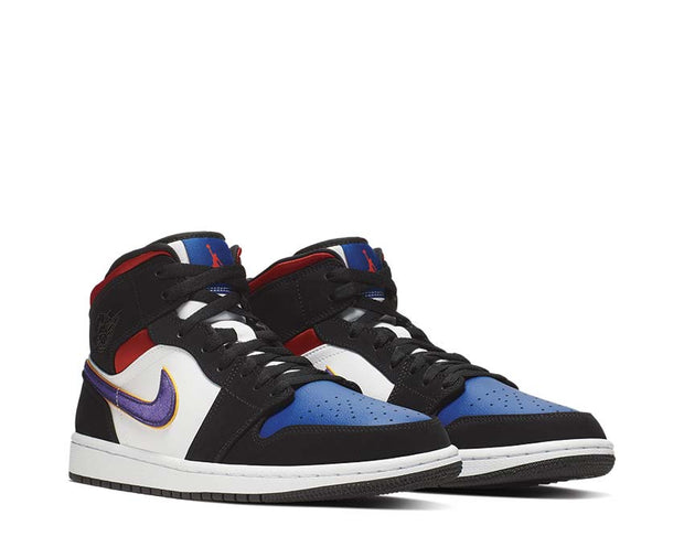 jordan 1 blue white red purple