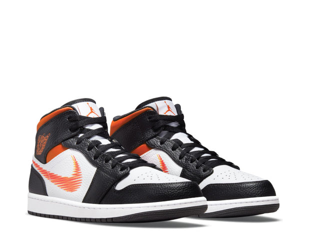 black orange jordan 1 mid