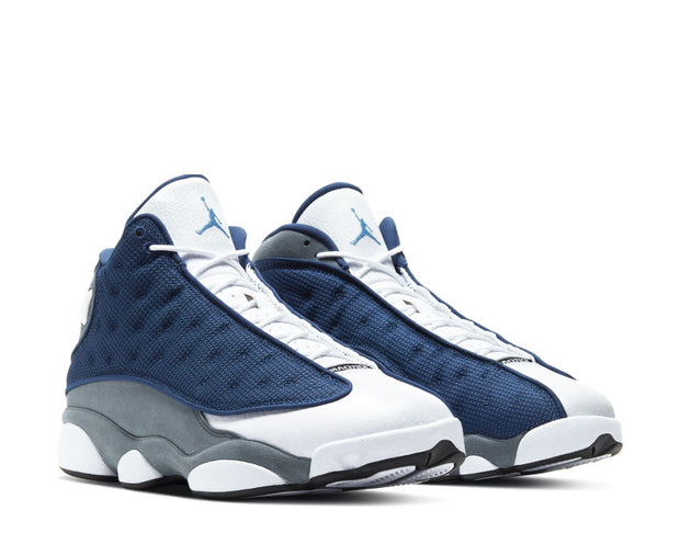 blue white grey jordans 13