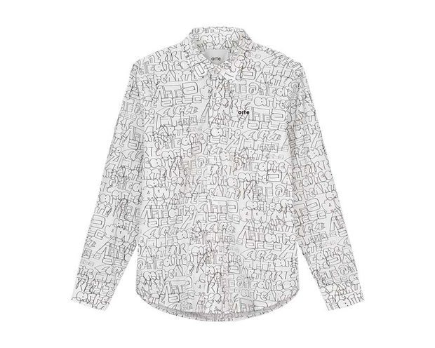 Arte Jackson Stockton Allover Shirt White AW22-087S