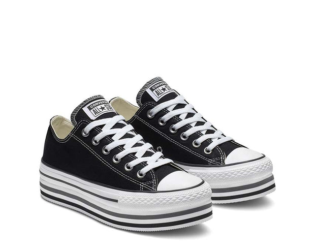 converse all star platform black