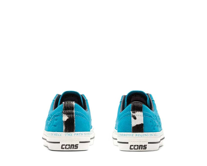 Converse PLAY COMME des GARCONS Converse Allstar Low White 25cm Teal 173215C