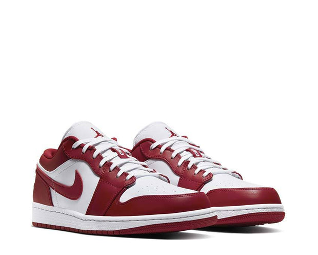 white red jordan 1 low