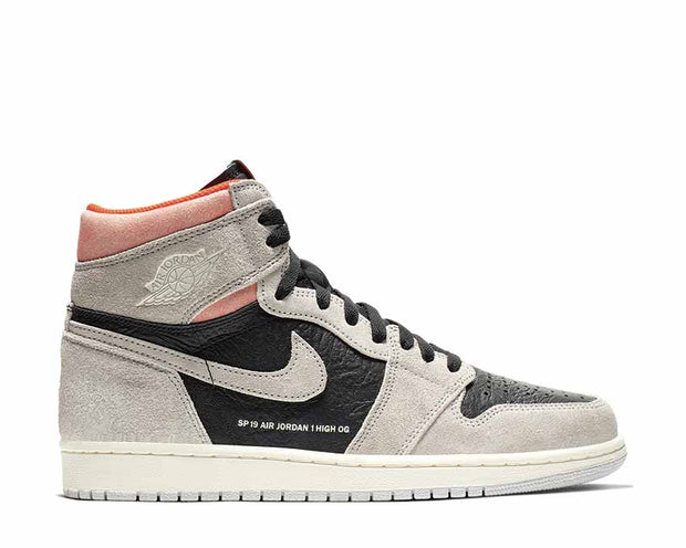 air jordan 1 grey black crimson