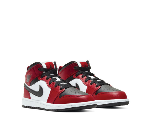 aj 1 mid black gym red