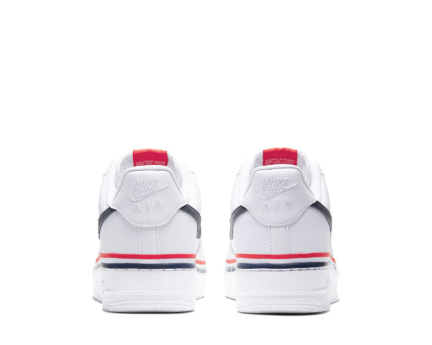 nike air force 1 white obsidian red