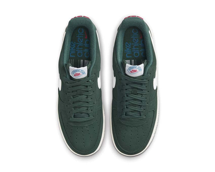 nike air force 1 07 lx pro green white sail 3 gym red dh7435 300