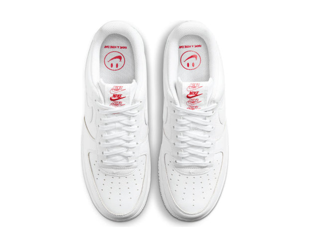 nike air force 1 07 lx white university red