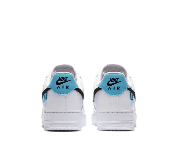 air force 1 07 trainers white black blue fury