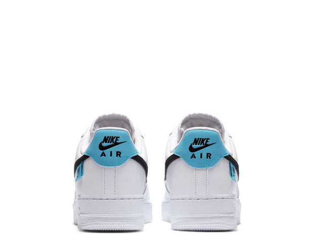 nike air force 1 white black blue fury